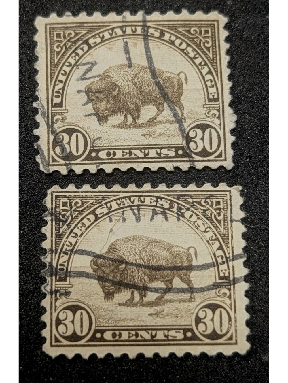 US Stamp 1931 American Bison Buffalo 30c NH Canceled Collectible Gift Vintage